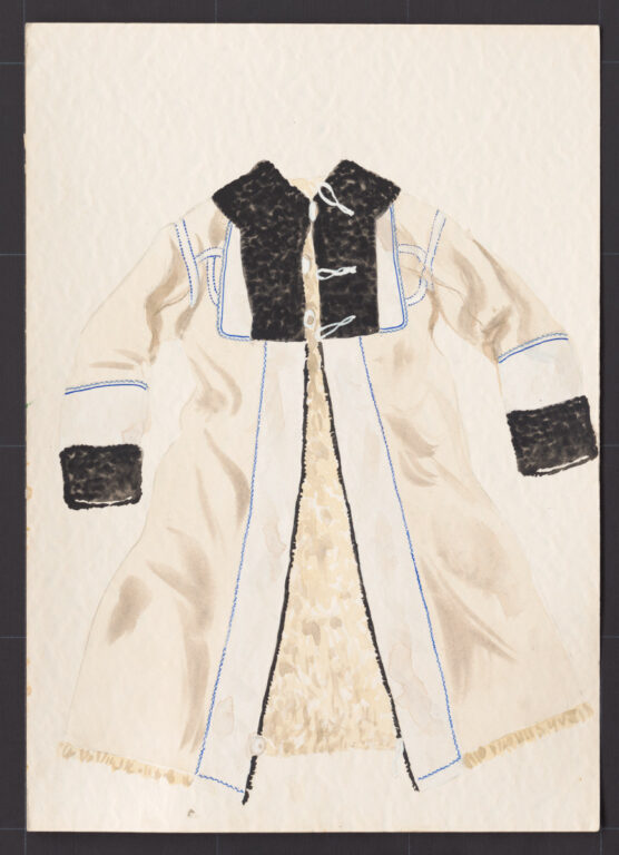 Kresba – kožuch ženský