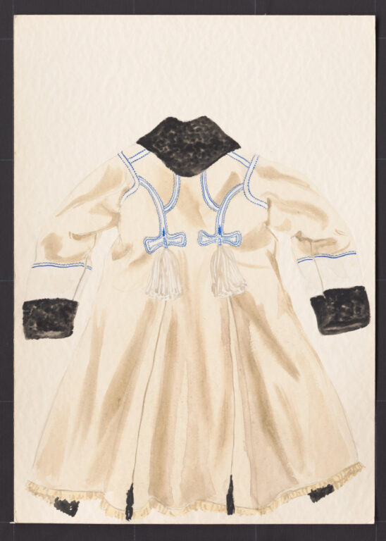 Kresba – kožuch ženský