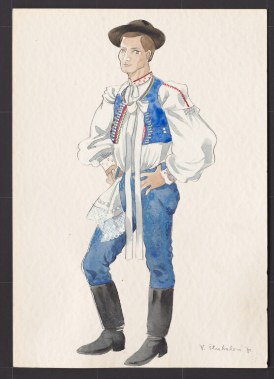 Kresba – odev mužský sviatočný