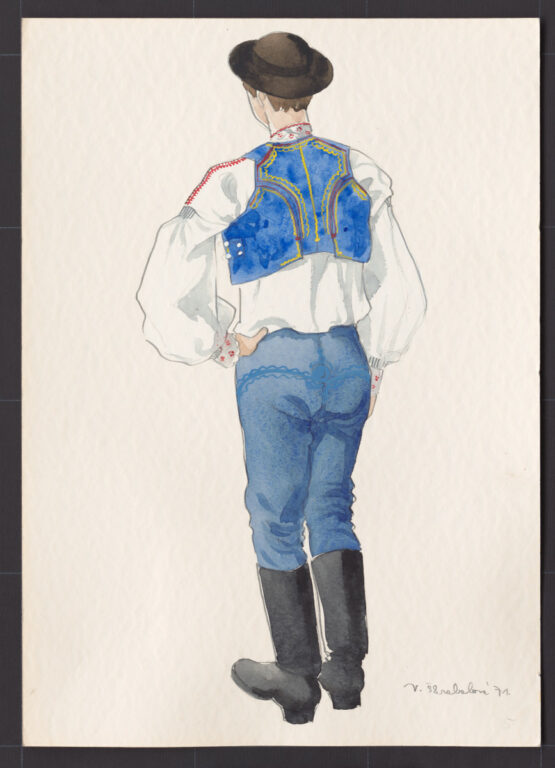 Kresba – odev mužský sviatočný