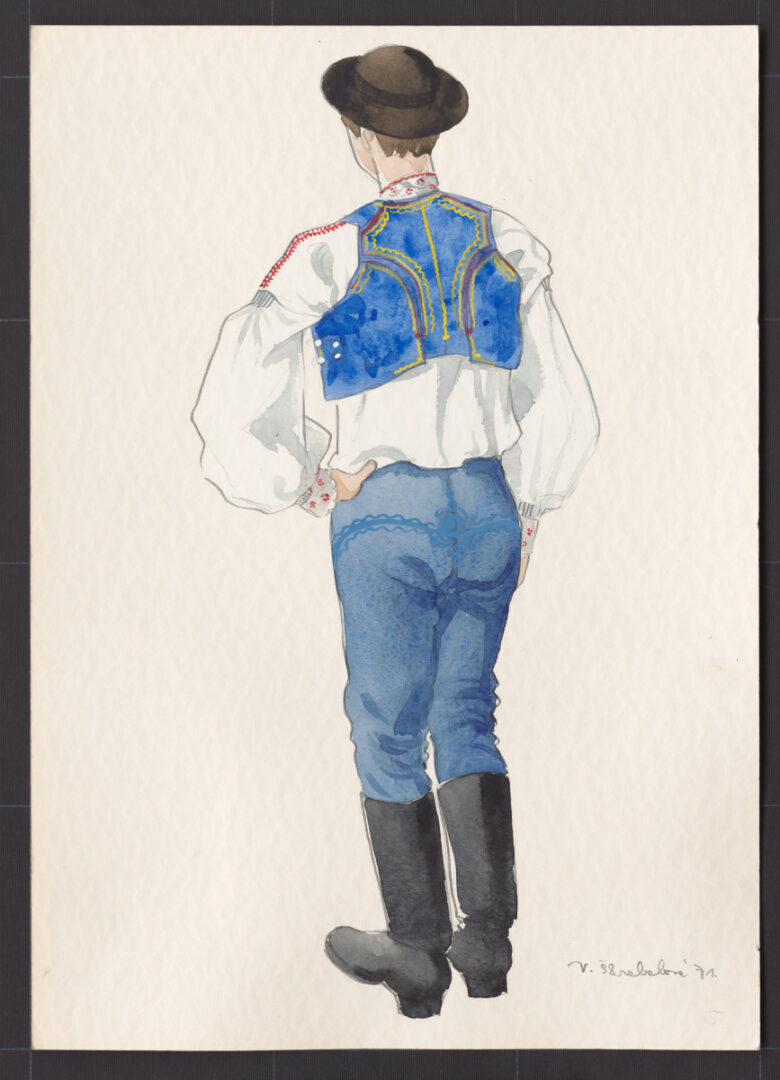 Kresba – odev mužský sviatočný