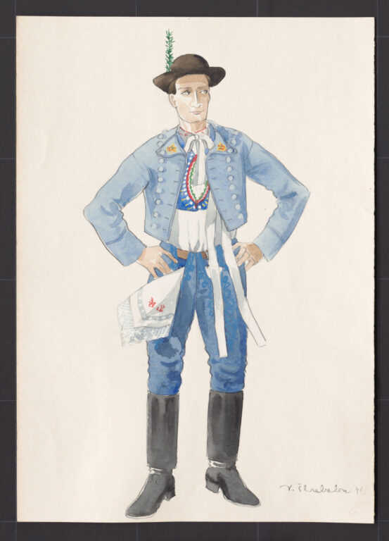 Kresba – odev ženícha