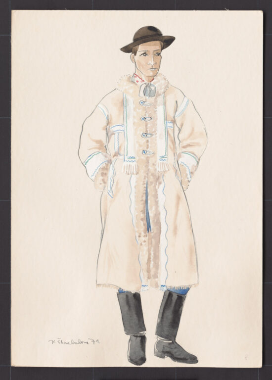 Kresba – odev mužský zimný