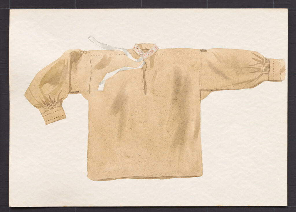 Kresba – košeľa mužská konopná