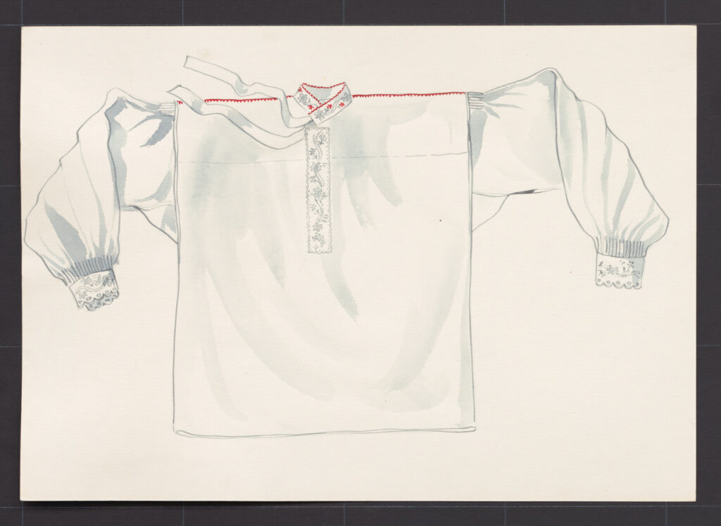 Kresba – košeľa mužská sviatočná