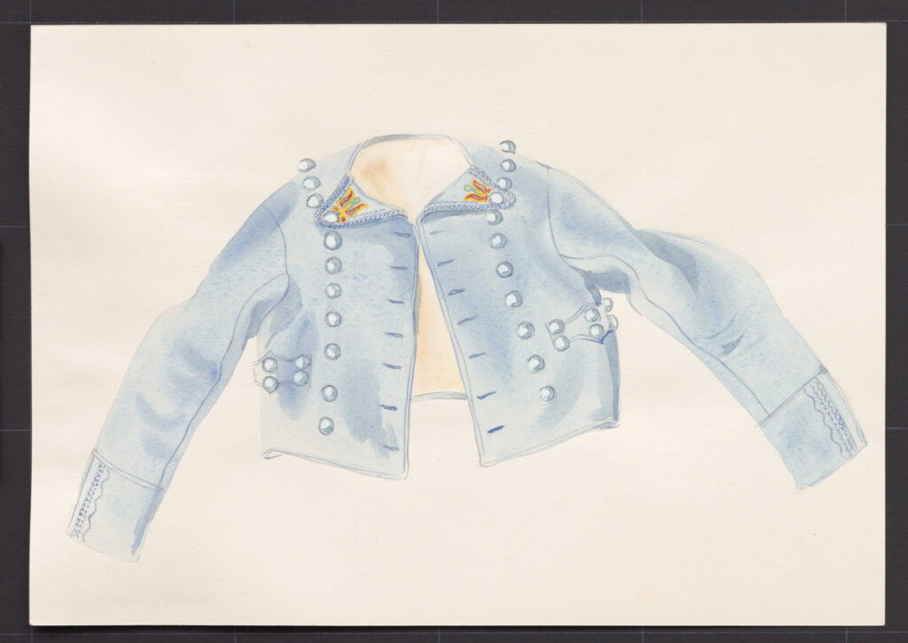 Kresba – kabátik mužský súkenný