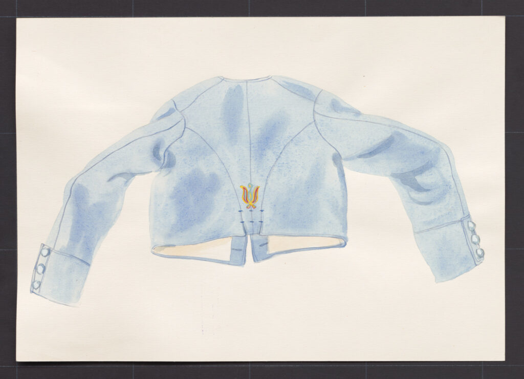 Kresba – kabátik mužský súkenný