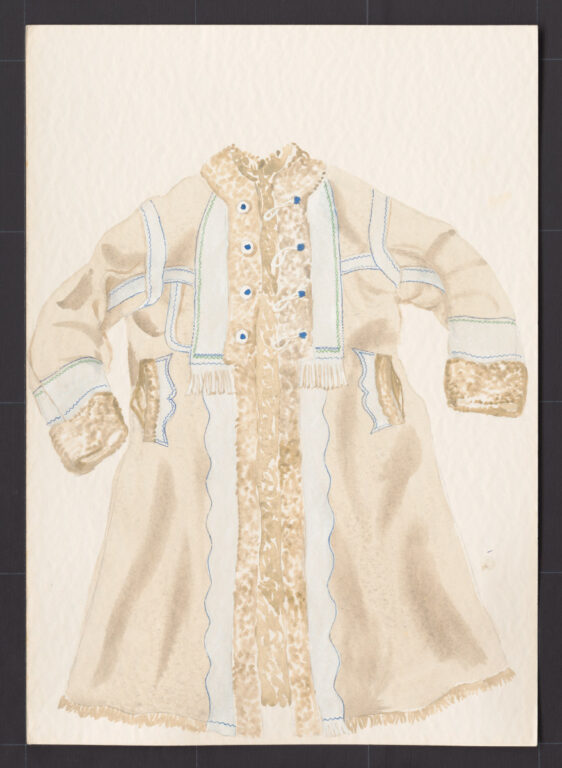 Kresba – kožuch mužský