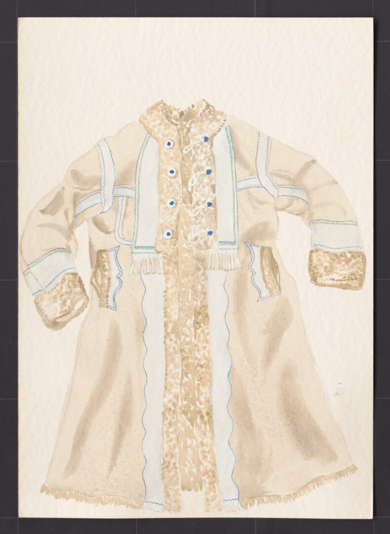 Kresba – kožuch mužský