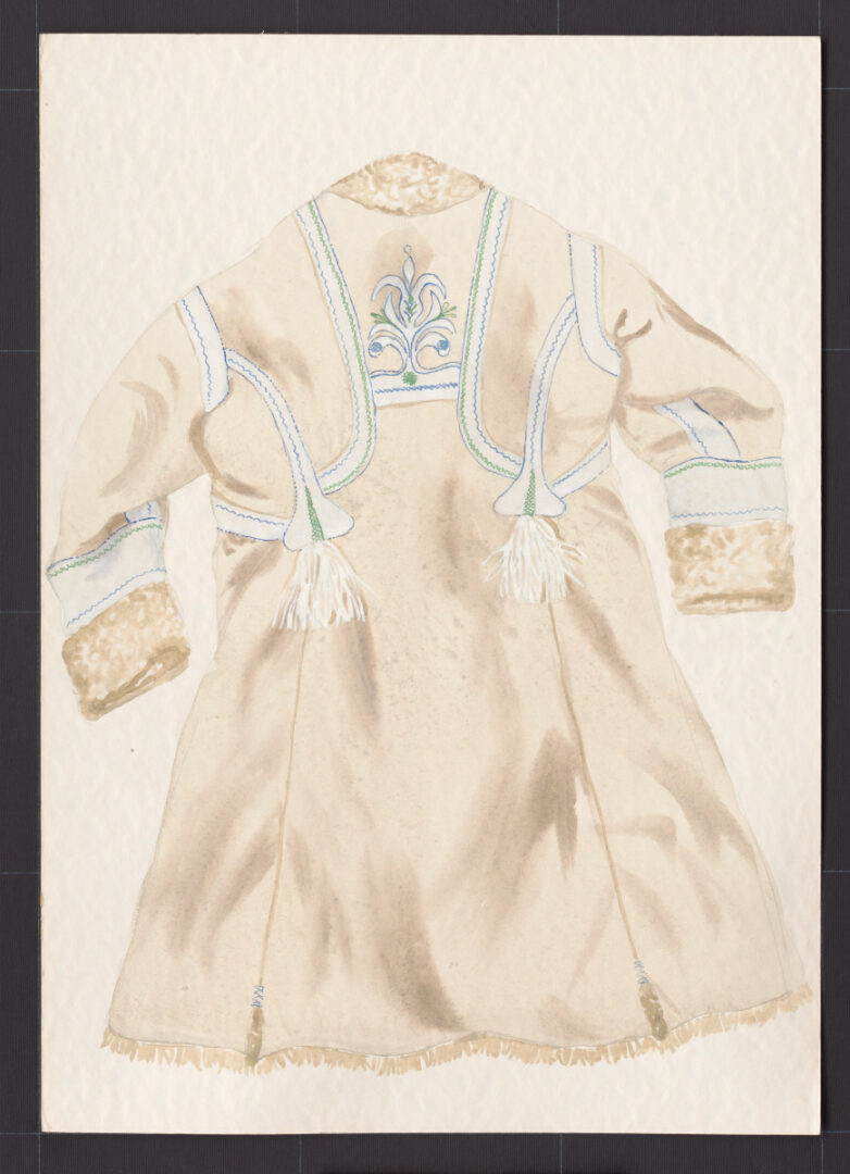 Kresba – kožuch mužský