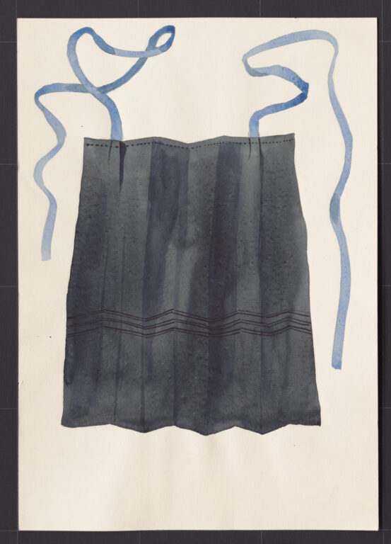 Kresba – zástera ženská