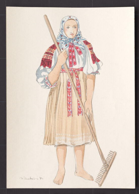 Kresba – odev ženský pracovný