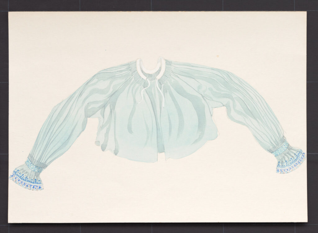 Kresba – rukávce pre staršie ženy