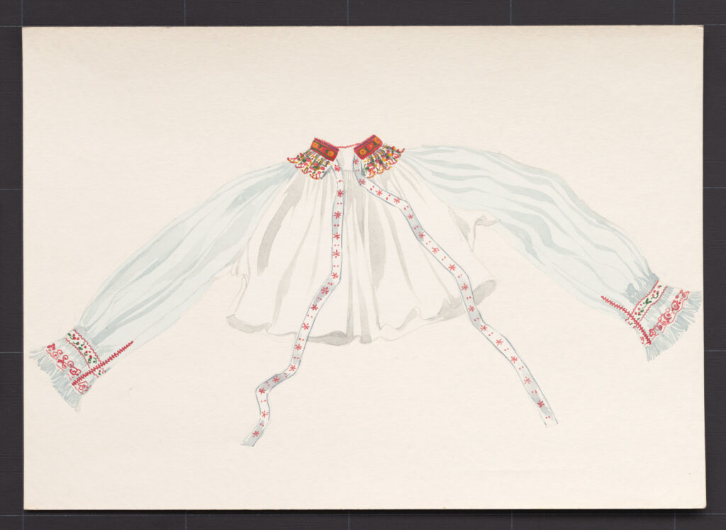 Kresba – rukávce sviatočné