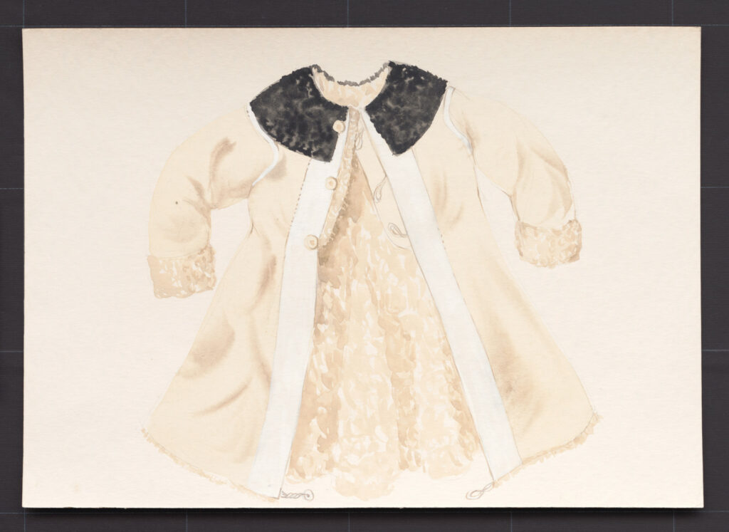 Kresba – kožuch ženský