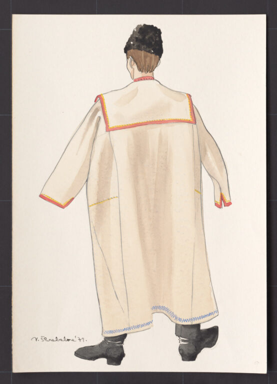 Kresba – muž v halene