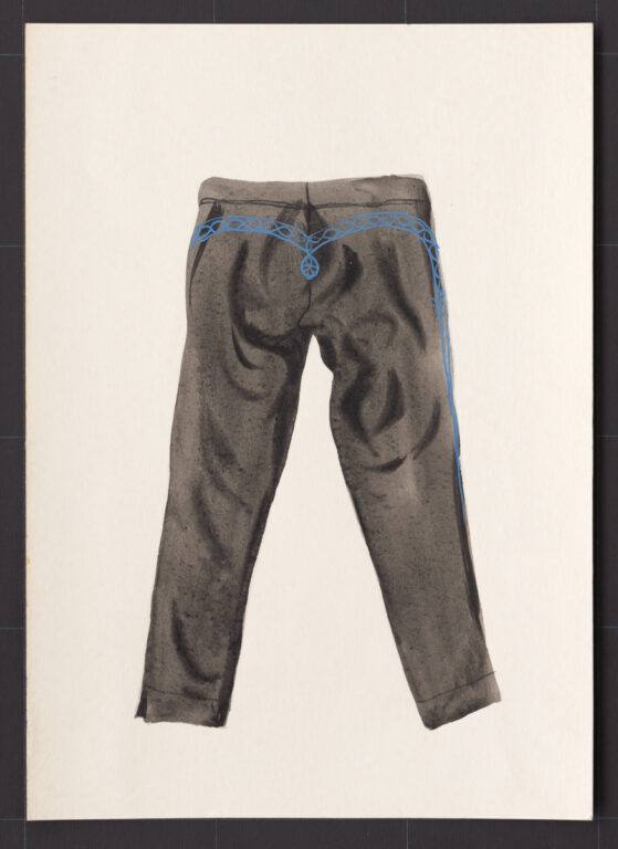 Kresba – nohavice sviatočné