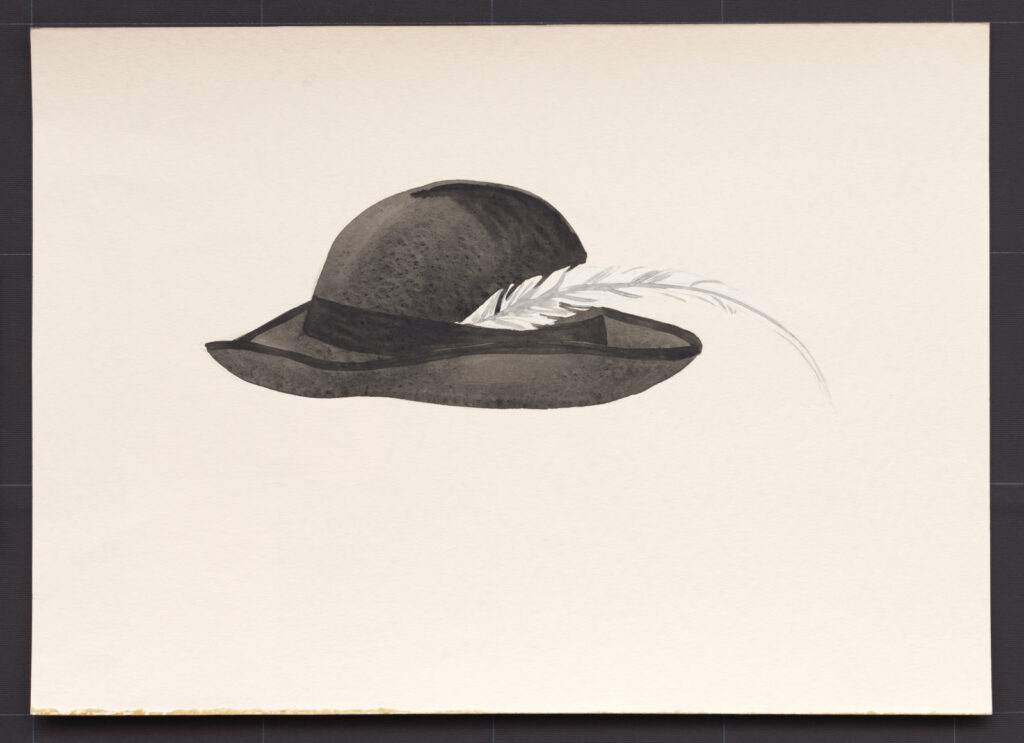 Kresba – klobúk