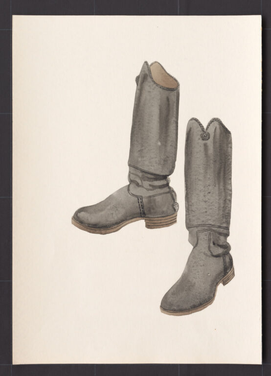 Kresba – čižmy mužské