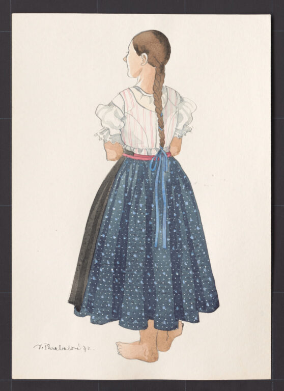 Kresba – odev dievčenský pracovný