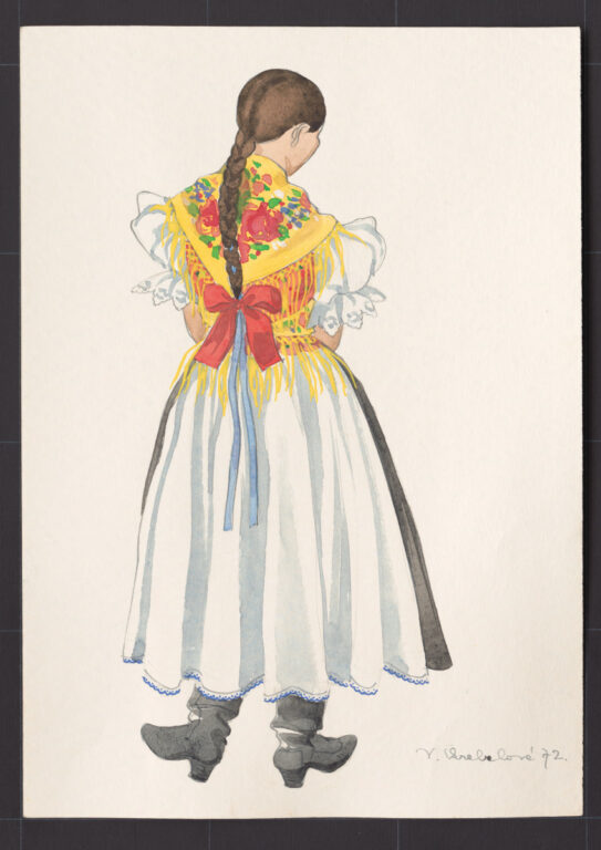 Kresba – odev dievčenský na tanec