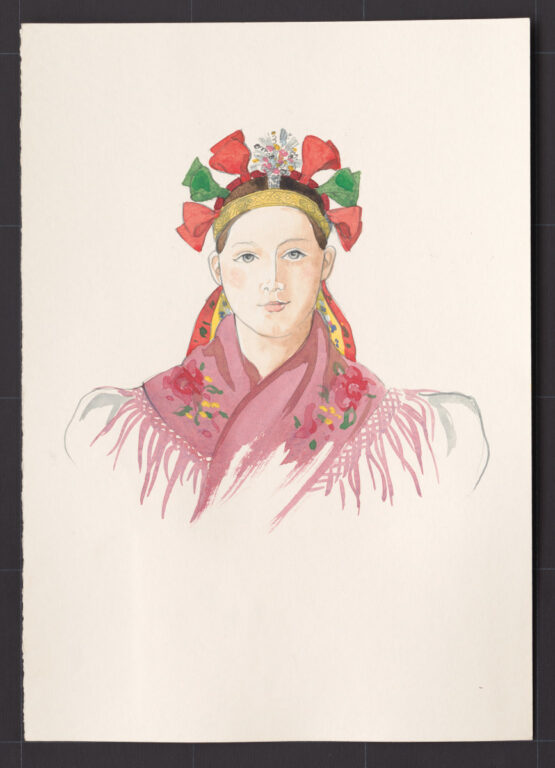 Kresba – parta – úprava na hlave