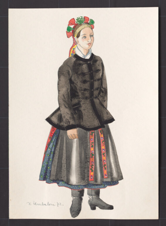 Kresba – odev mladuchy