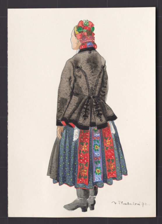 Kresba – odev mladuchy