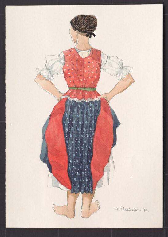 Kresba – odev ženský pracovný