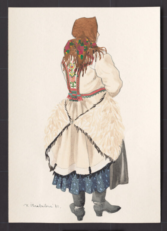 Kresba – odev ženský zimný