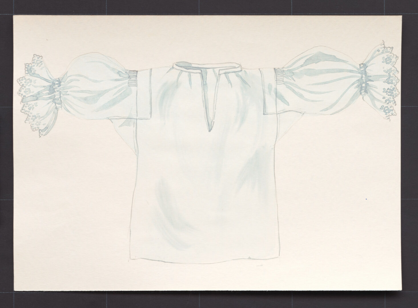 Kresba – košeľa ženská sviatočná