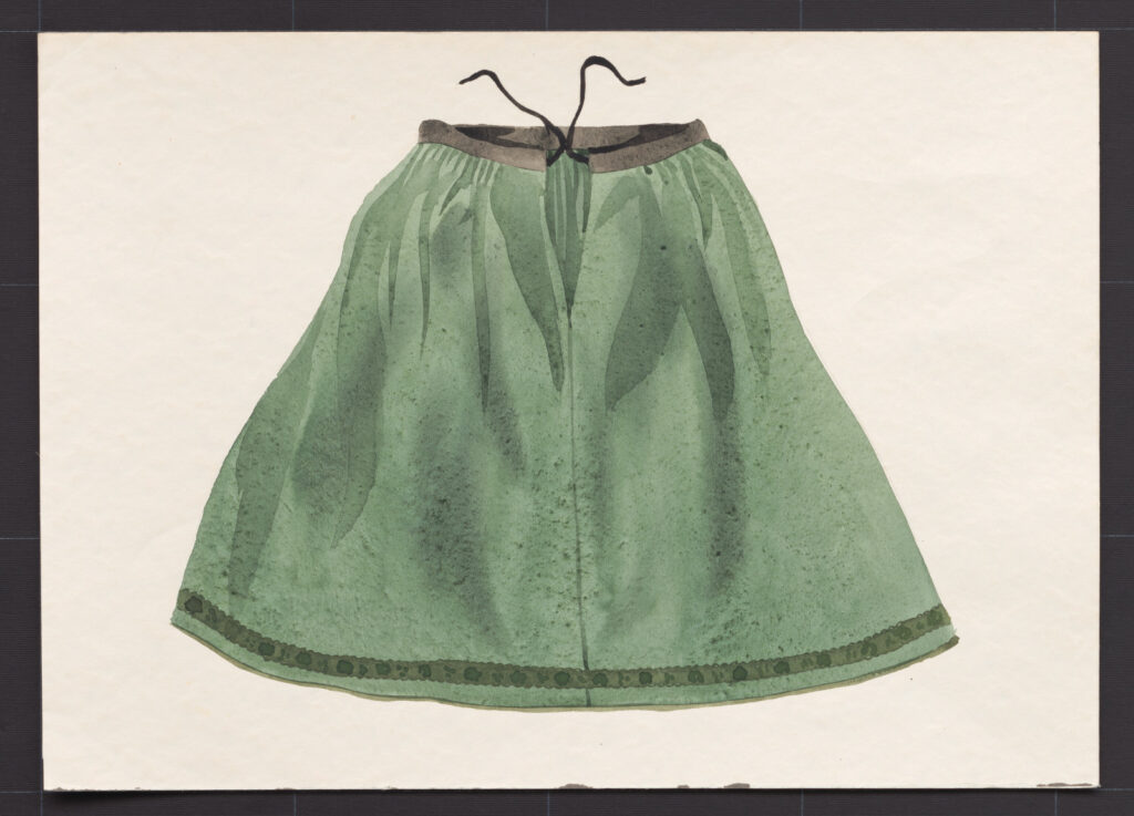 Kresba – sukňa sviatočná