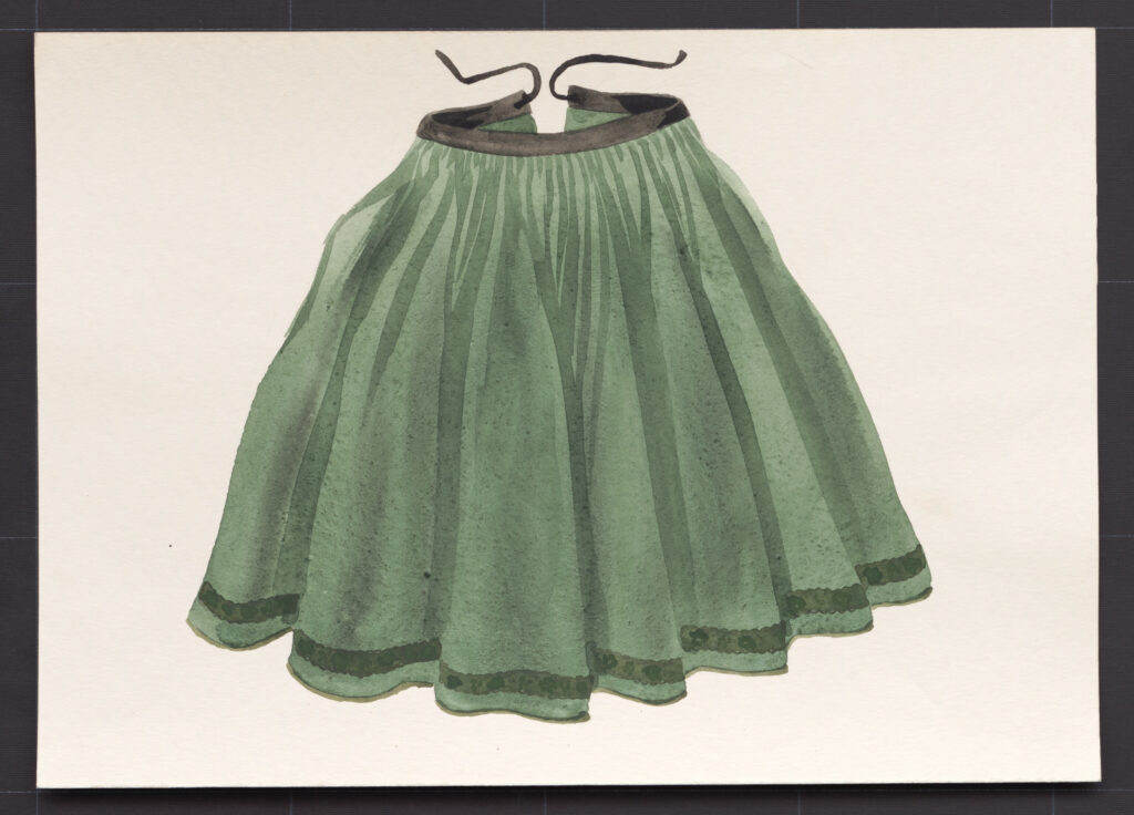 Kresba – sukňa sviatočná