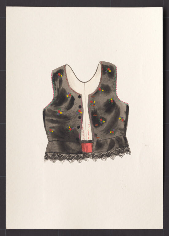 Kresba – živôtik ženský sviatočný