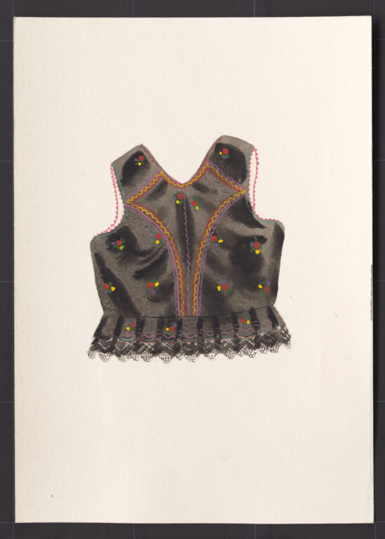 Kresba – živôtik ženský sviatočný