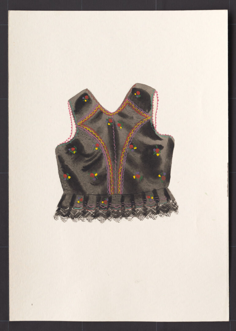 Kresba – živôtik ženský sviatočný