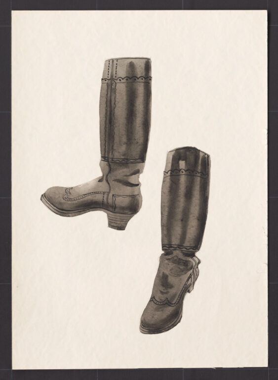 Kresba – čižmy ženské