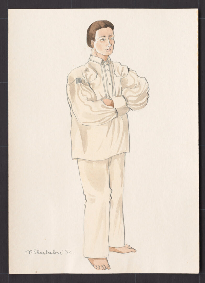 Kresba – odev mužský pracovný