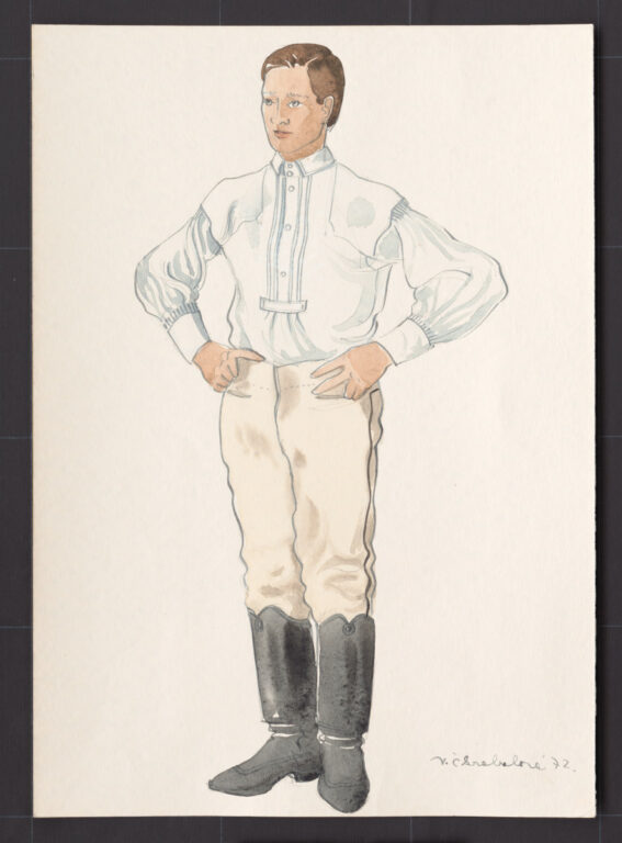 Kresba – odev mužský sviatočný