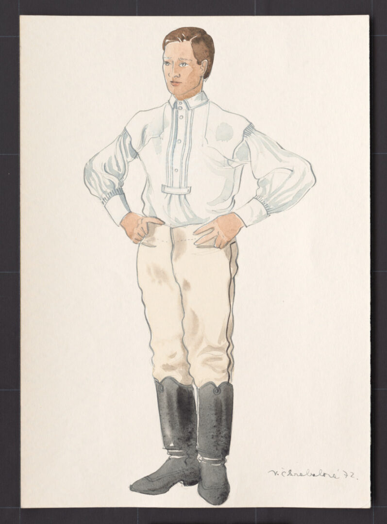 Kresba – odev mužský sviatočný