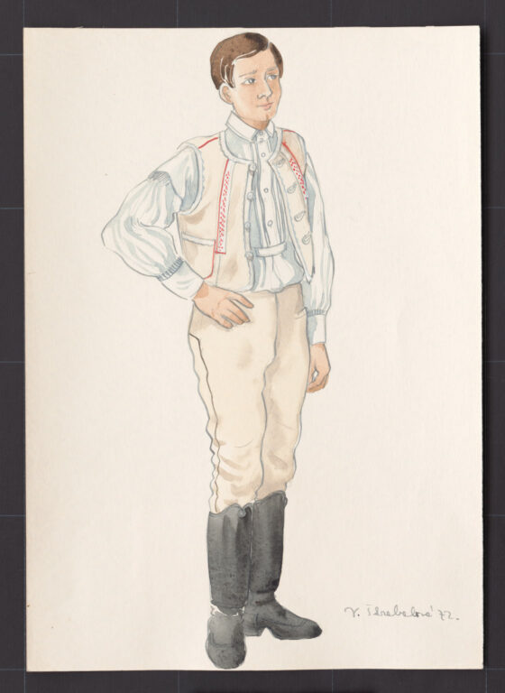 Kresba – odev mužský sviatočný