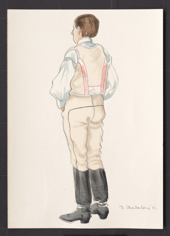 Kresba – odev mužský sviatočný