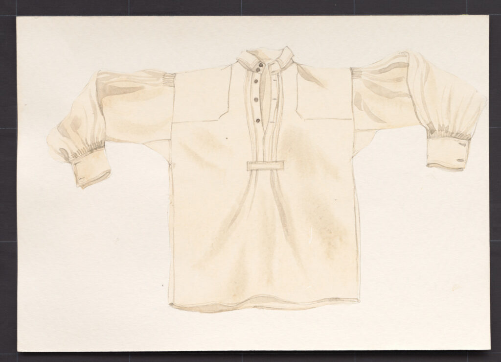 Kresba – košeľa mužská