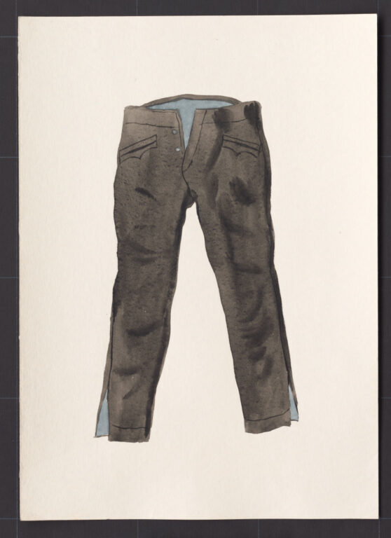 Kresba – nohavice súkenné novšie
