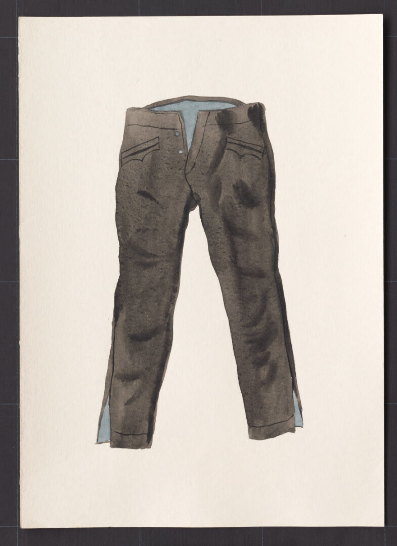 Kresba – nohavice súkenné novšie