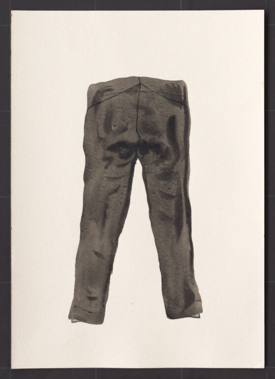 Kresba – nohavice súkenné novšie