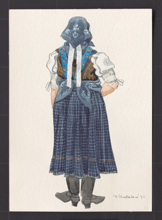 Kresba – odev ženský sviatočný