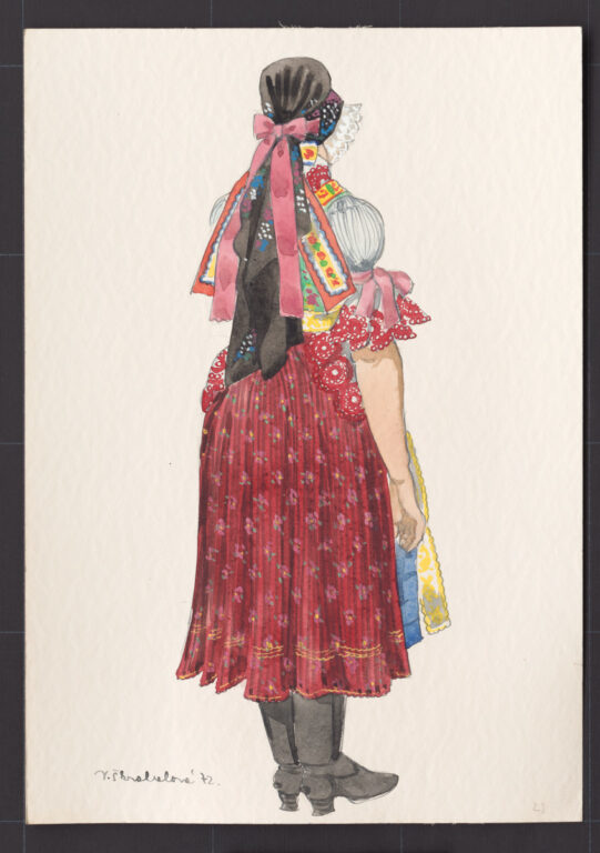 Kresba – odev ženský slávnostný