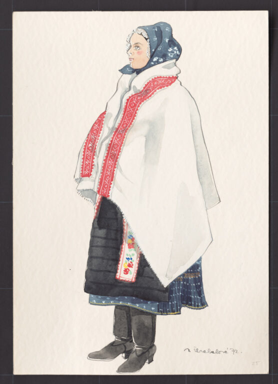 Kresba – odev ženský do dažďa