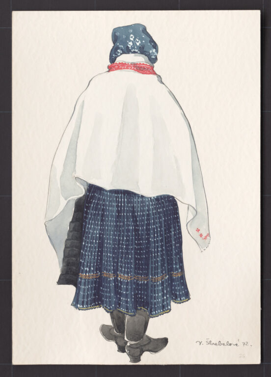 Kresba – odev ženský do dažďa